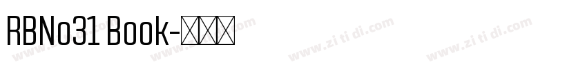 RBNo31 Book字体转换